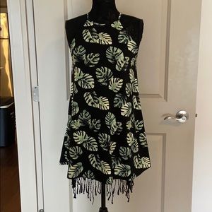 Tropical Leaf Dress